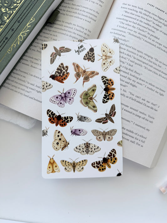 Fantasy Moths Sticker Sheet