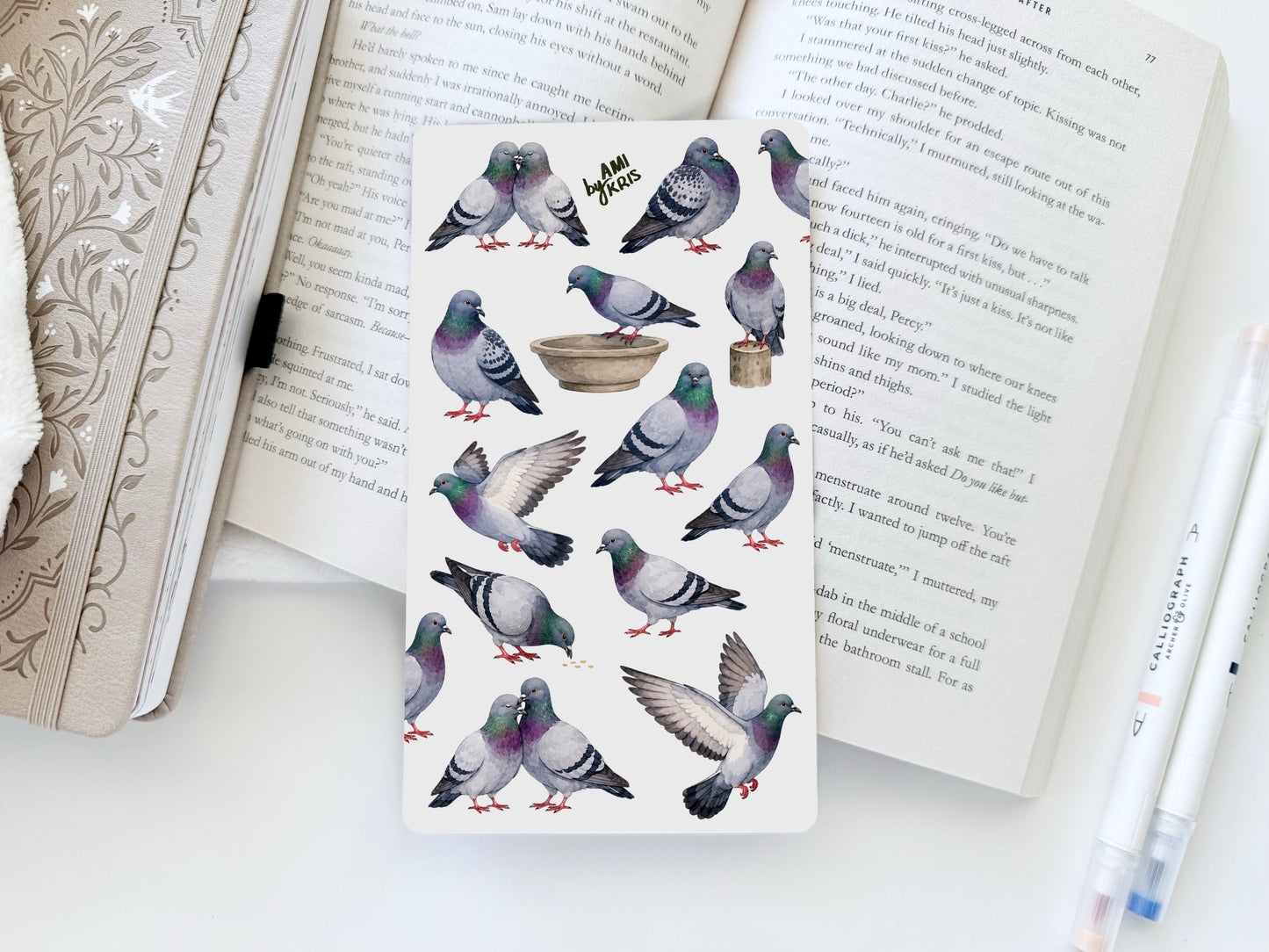 Pigeons Sticker Sheet