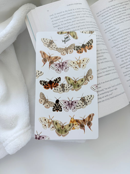 Fantasy Moths Ornate Sticker Sheet I