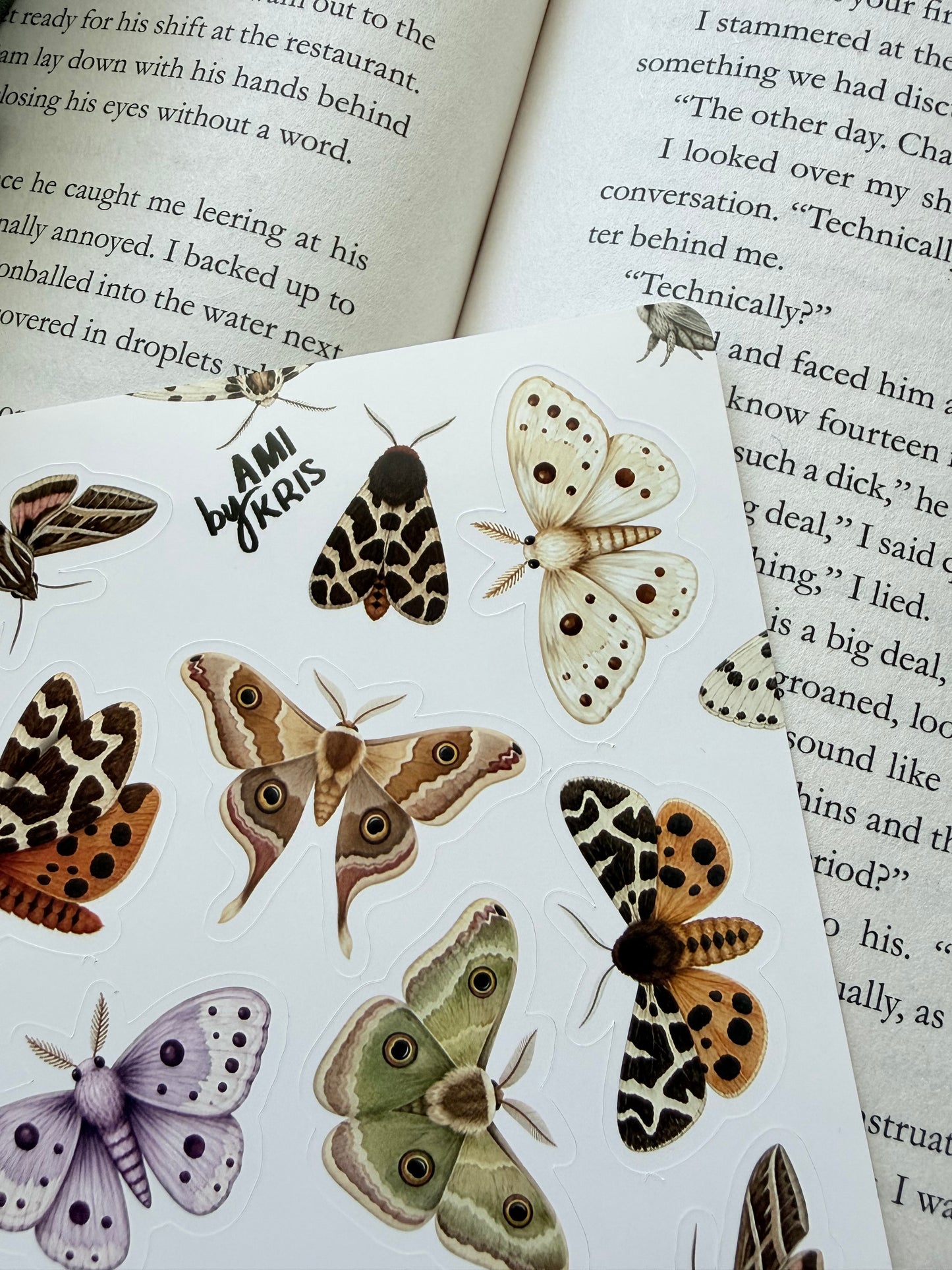 Fantasy Moths Sticker Sheet